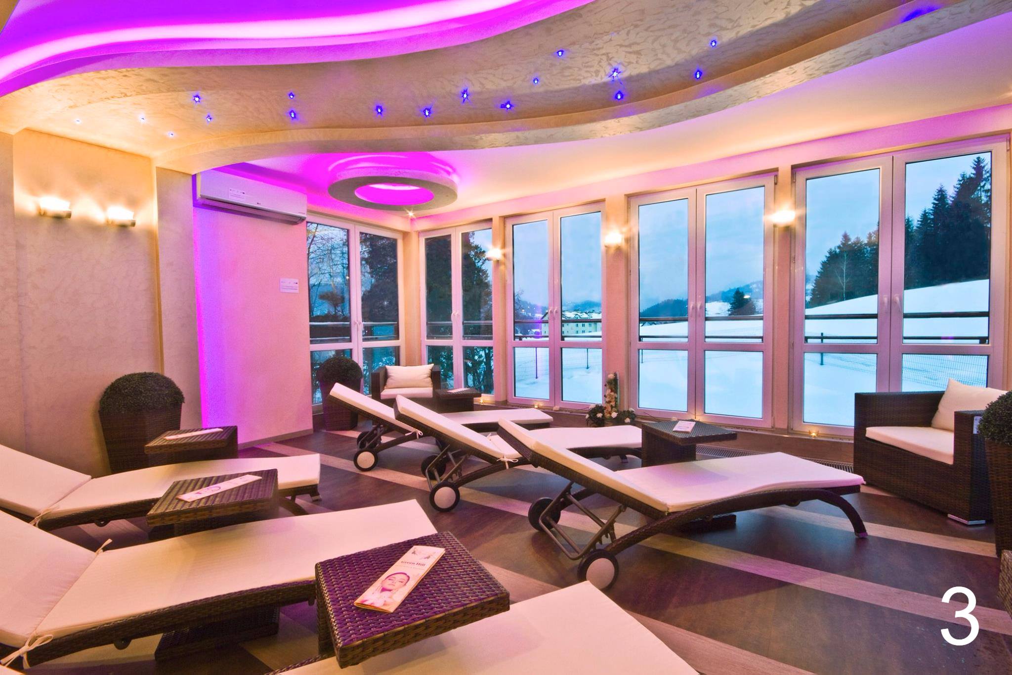 Wnętrze SPA — strefa relaksu